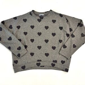 Mayoral Charcoal Crewneck with Heart Design